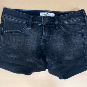 Black Hollister denim shorts size 1 with w25